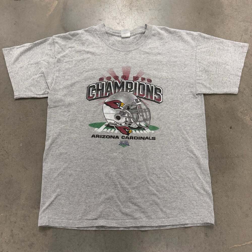 Gildan 2008 NFC Champions Arizona Cardinals Super Bowl XLIII T-Shirt Size L